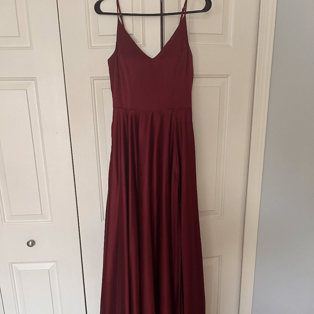 Burgandy prom dress